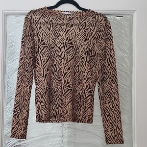 Zara Sheer LS Top Size L
